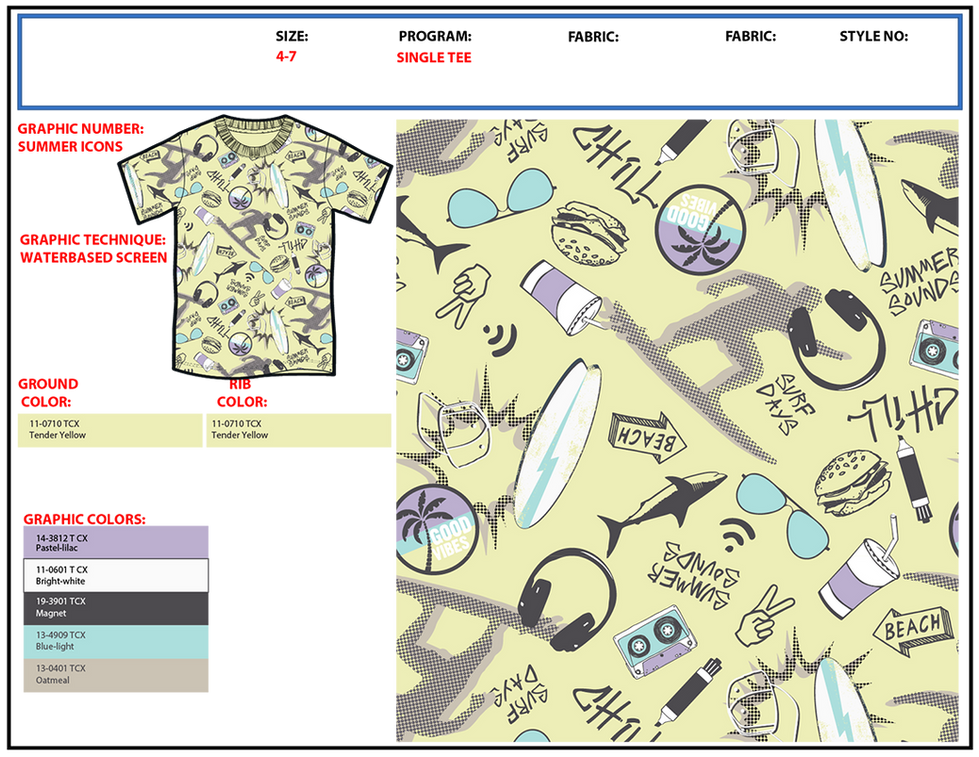a t-shirt with a pattern that says good vibes on it