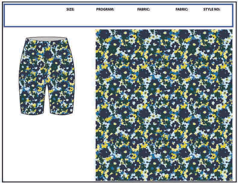 a pair of shorts with a floral pattern on them .