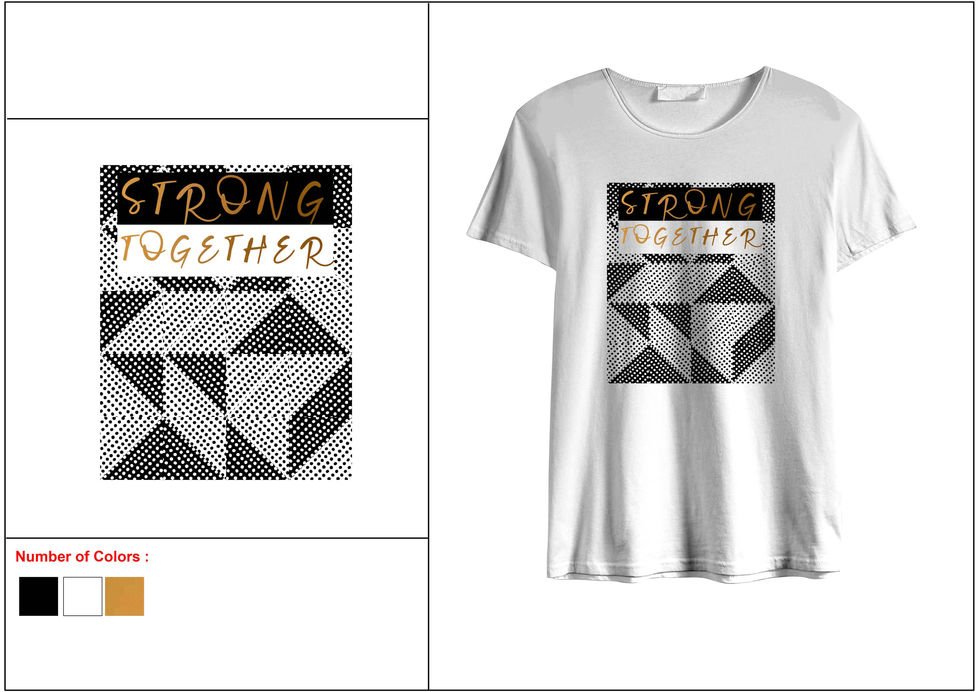 a t-shirt that says strong together on it