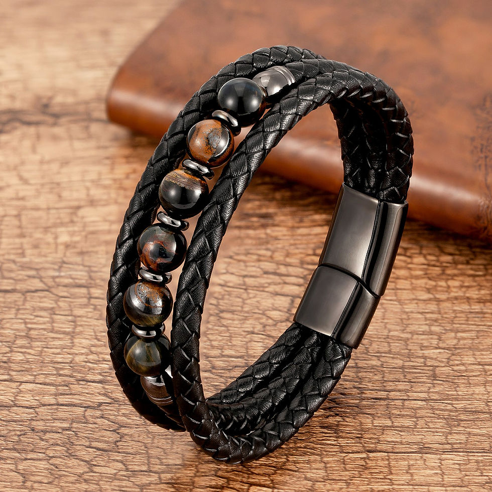 Thumbnail: Volcanic Stone Beaded Bracelet