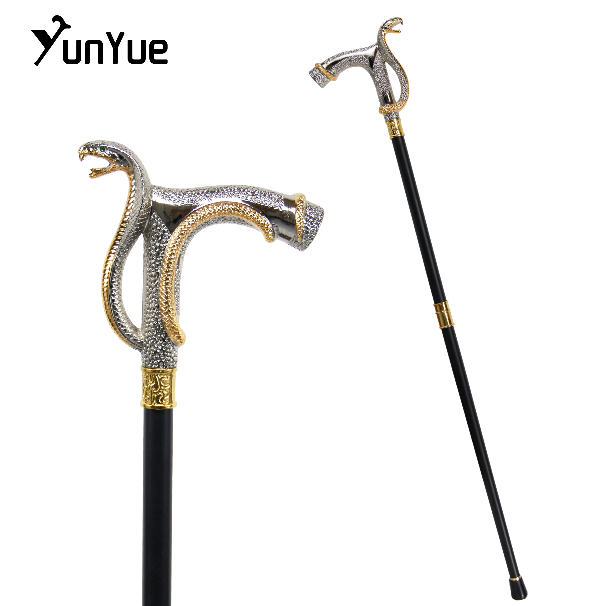 Golden Snake Walking Cane