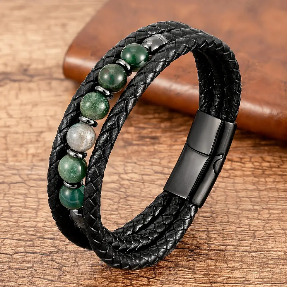 Thumbnail: Volcanic Stone Beaded Bracelet