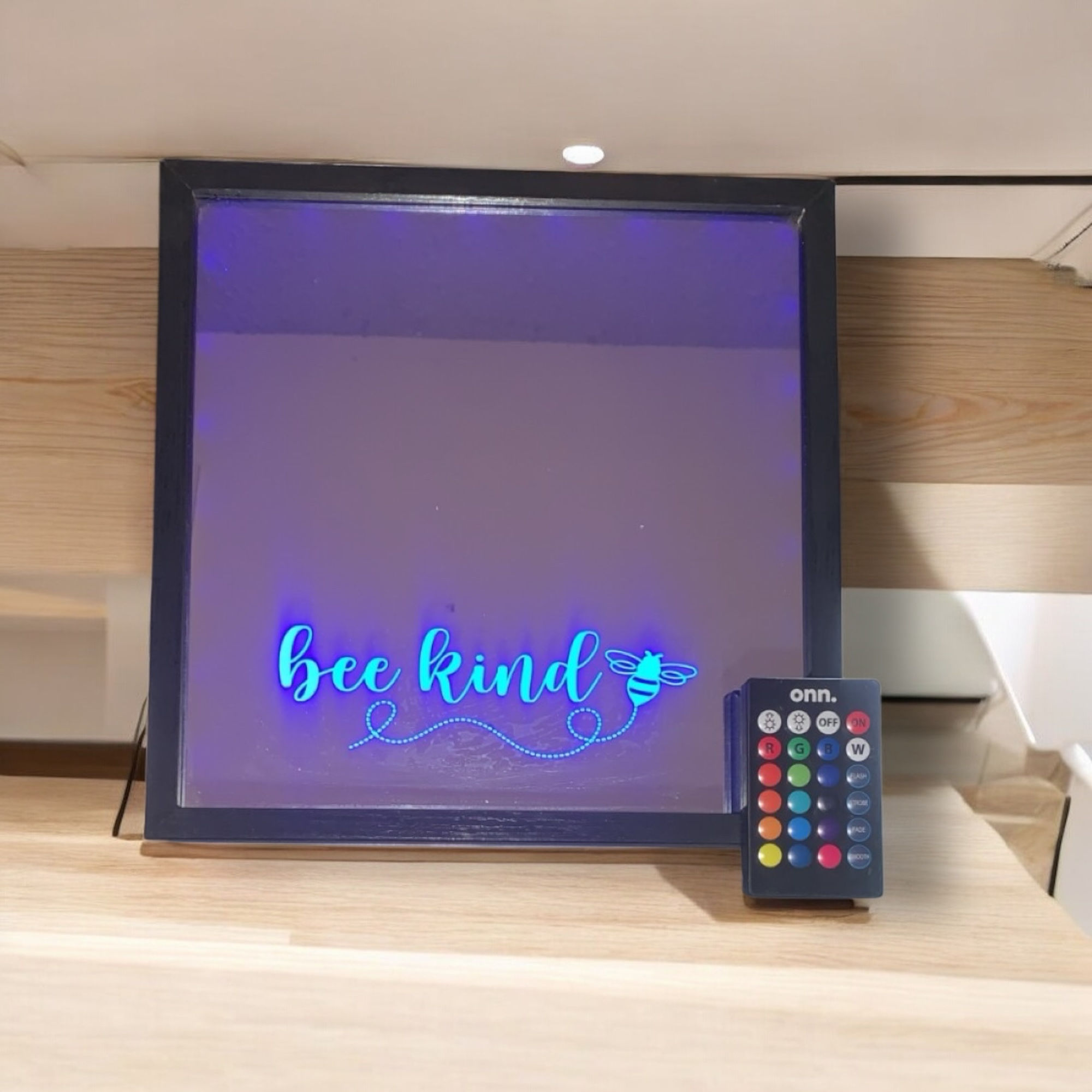 “Bee Kind” LED Mirror