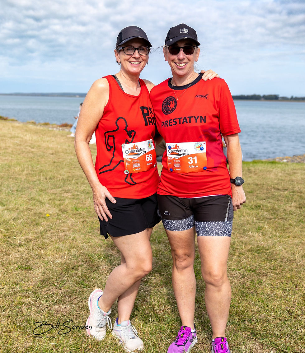 Ally & Jo at the Caernarfon 10k - August 2025