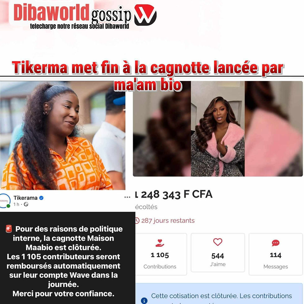tikerma met fin à la cagnotte de maa bio_