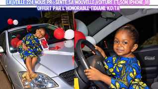 la vielle 224 nous présente sa nouvelle voiture et son iPhone 18 offert par l'honorable tidane koita