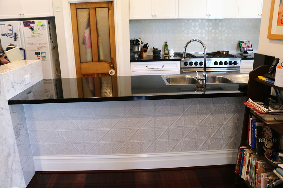 Granite kitchen island
