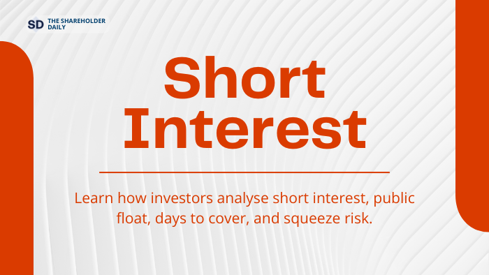 A title page displaying the text: short interest