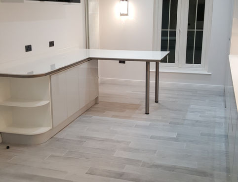 New kitchen installed and builders cleaned