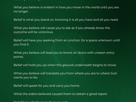 What you believe: Hebrews 11