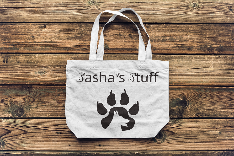 Thumbnail: Personalized German Shepherd Dog Stuff Tote Bag