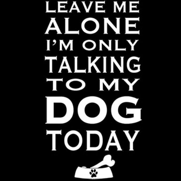Thumbnail: Leave Me Alone I'm Only Talking To My Dog Today Tee Shirt