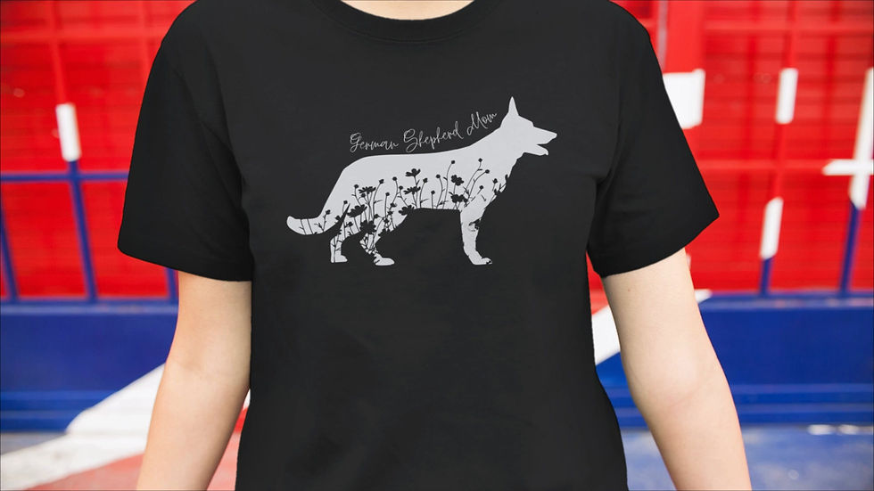 Thumbnail: German Shepherd Mom Women's Cut Tee Shirt