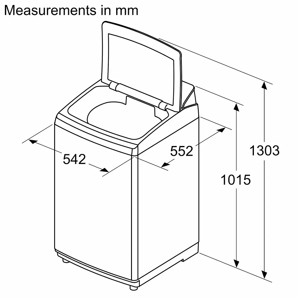 Thumbnail: BOSCH | 8KG | TOP LOAD | WASHING MACHINE | BLACK | WOE802B7IN