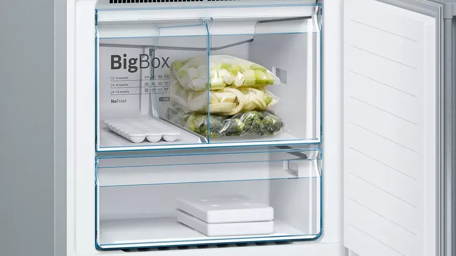 Thumbnail: free-standing fridge-freezer with freezer at bottom-KGN56XI40I