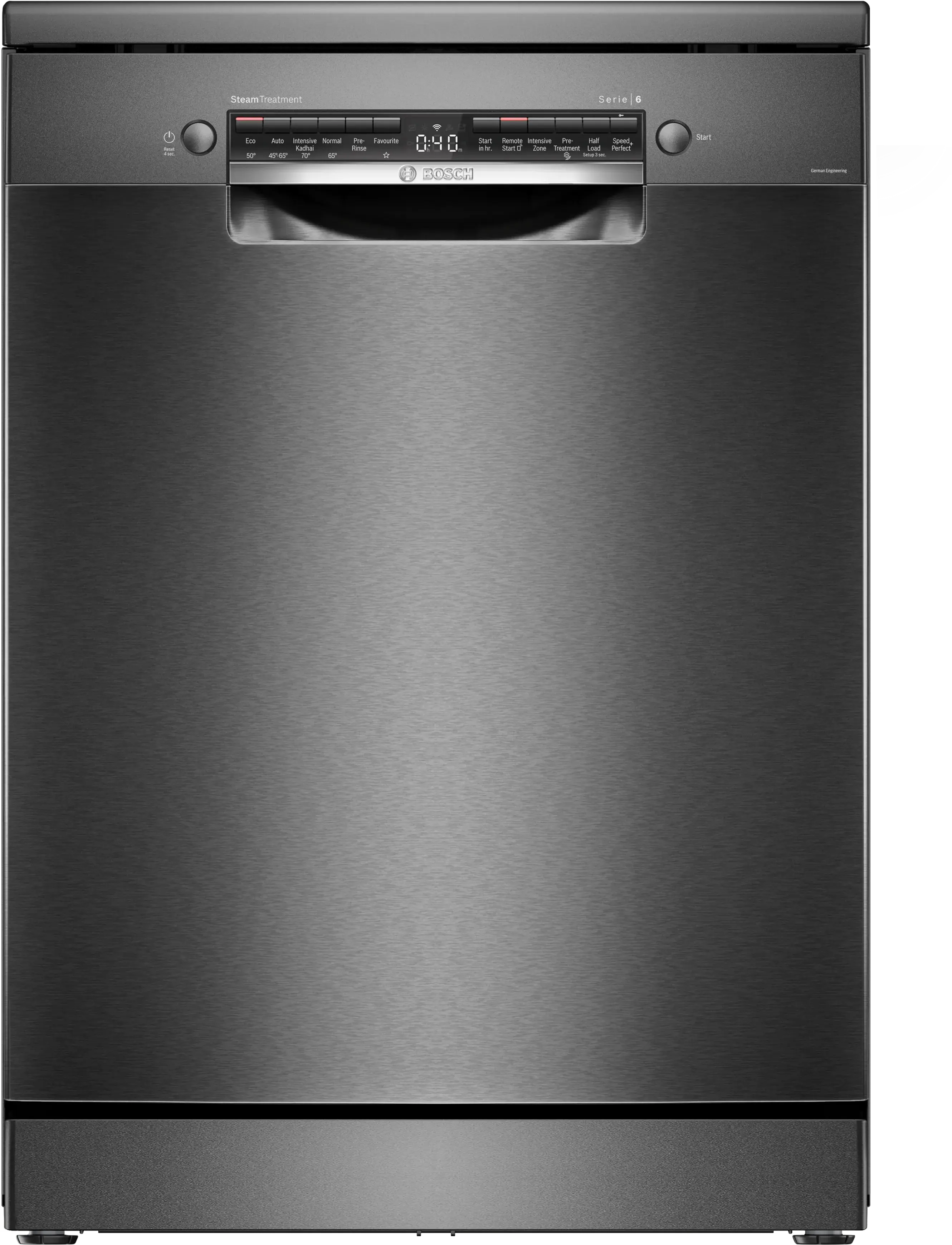 BOSCH | 15 PLACE | DISHWASHER | BLACK STEEL | SMS6HMC00I