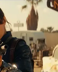 Lucy holds the radium rifle fallout