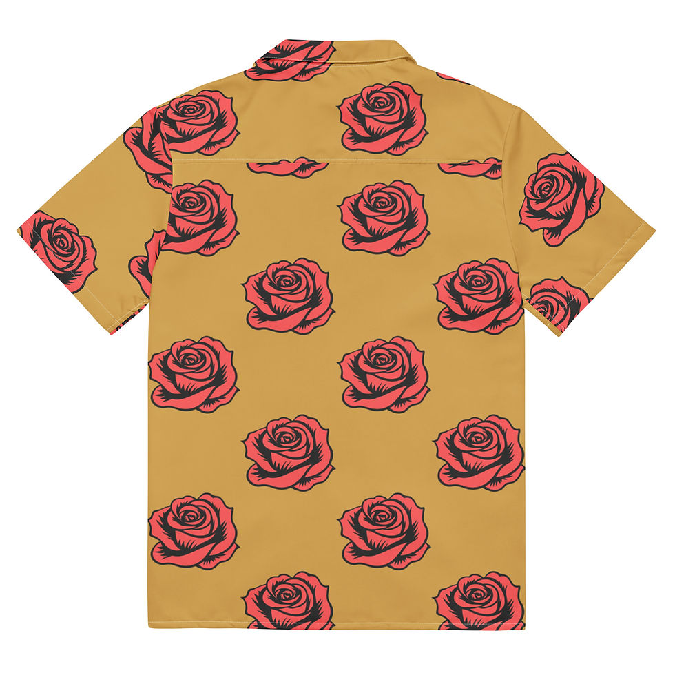 Thumbnail: RED ROSE BUTTON SHIRT