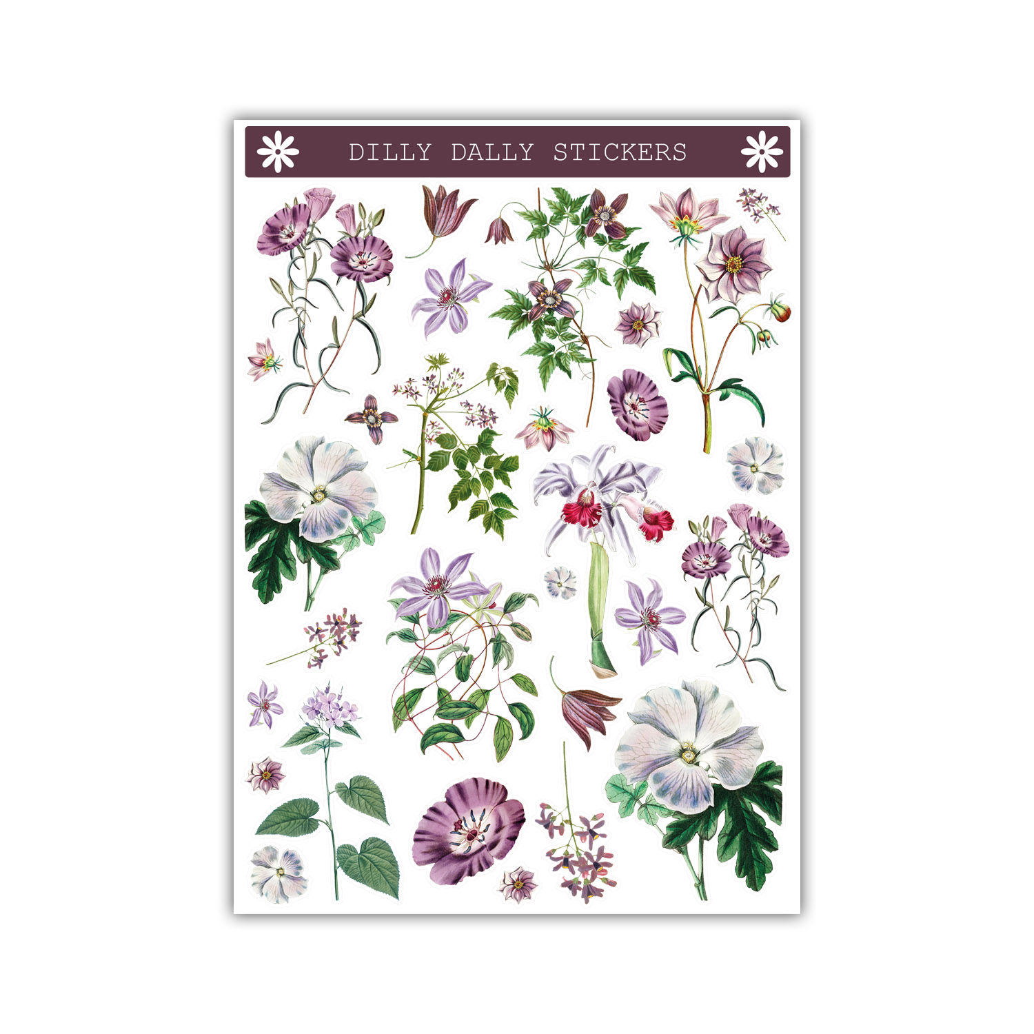 Whimsy Florals Purple