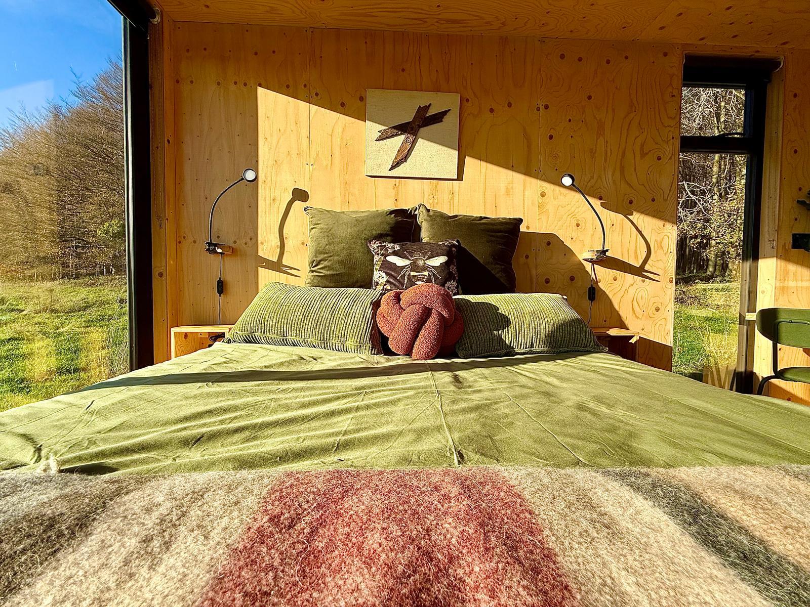 West Sussex countryside near Goodwood Estate — Roeka cabin setting