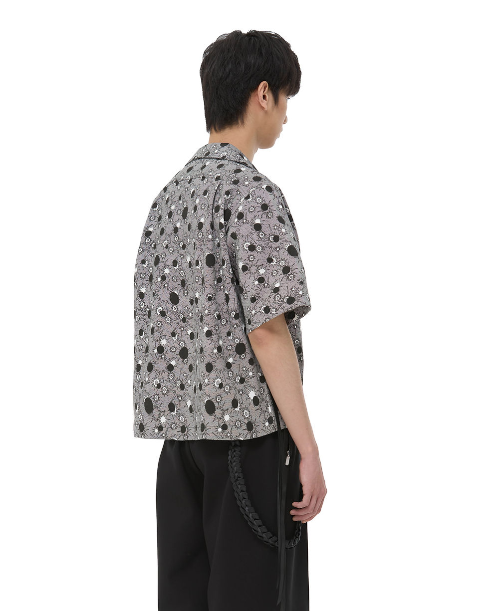Thumbnail: POLKA DOTS LACE PRINT SHIRT