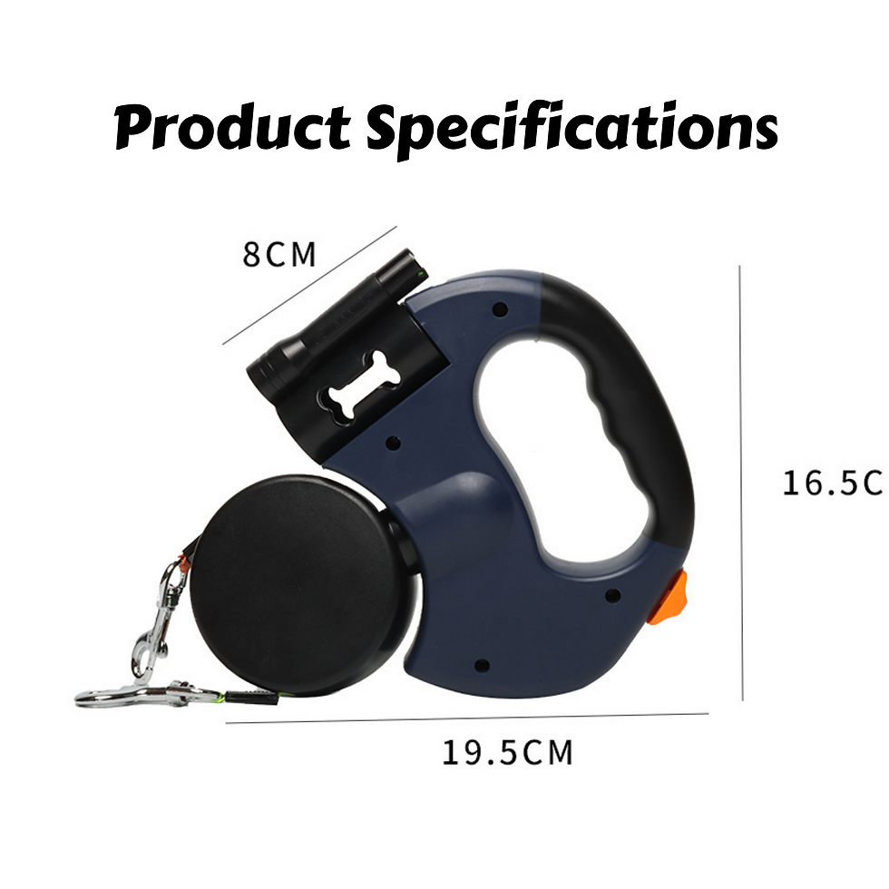 Thumbnail: Dual Retractable Leash with LED