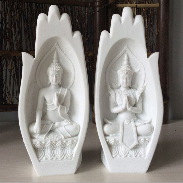 Thumbnail: Creative Resin Buddha Hand Sculpture for Home Decor