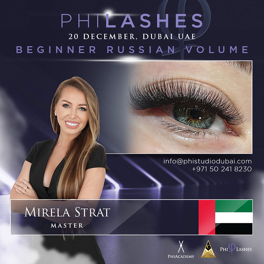 Beginner Russian Volume PhiLashes Live - Dubai