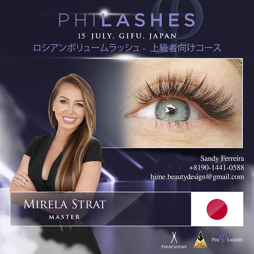 Advanced Russian Volume PhiLashes Live - GIFU - JAPAN