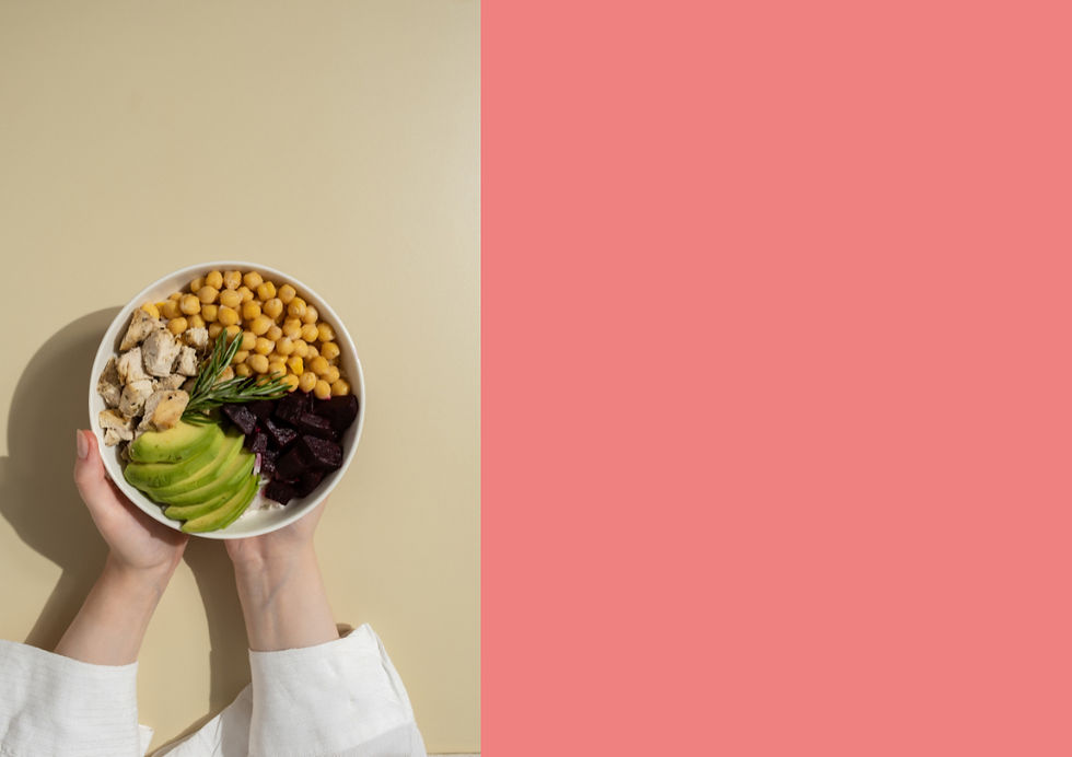 Employee holding bowl of healthy food as part of corporate nutrition program