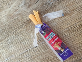 Open cheese string healthy snack to take to the office
