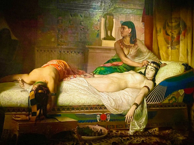 La Mort de Cléopâtre, 1874, Jean-André Rixens. @Musée des Augustins, Toulouse