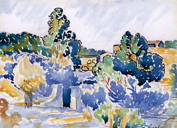 Henri-Edmond CROSS, Etude pour 'Paysage de Bormes