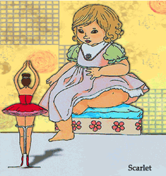 Toddler and doll