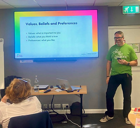Peter Greedy running a workshop