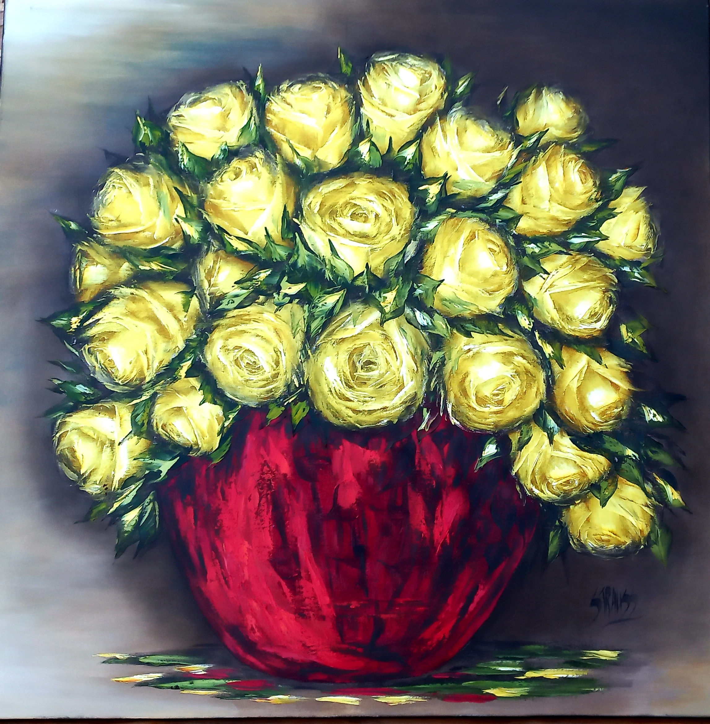 Yellow Roses Painting