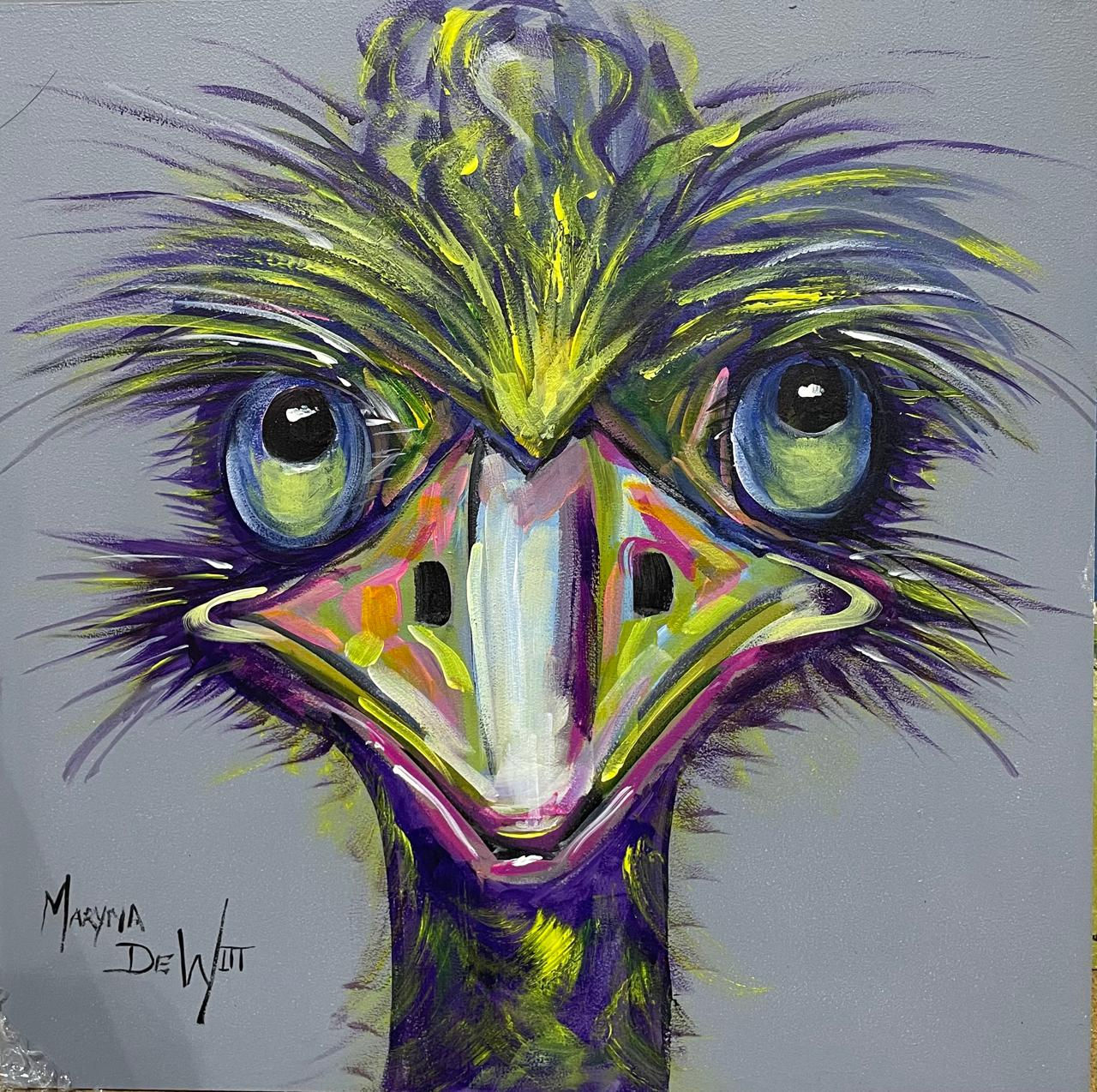 Ostrich 40x40cm