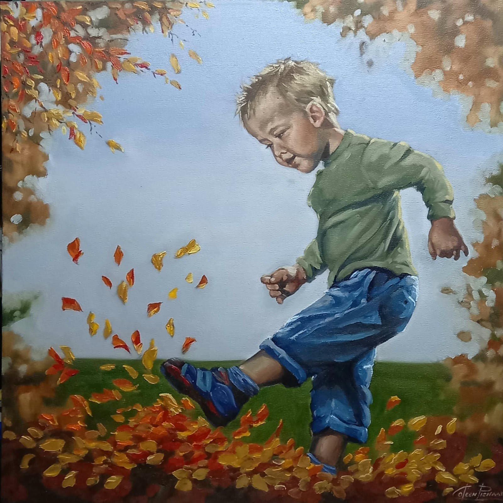 Yesterday's autumn 85x85cm