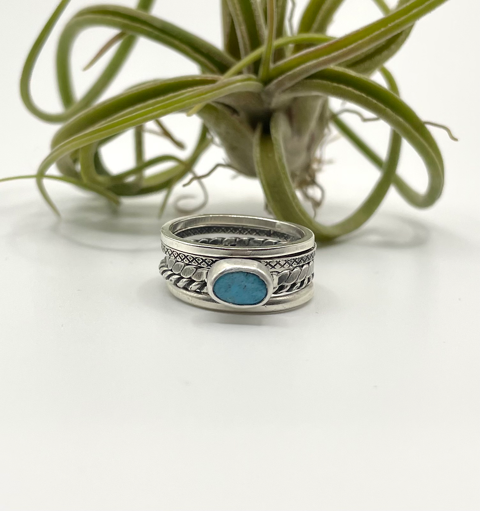Thumbnail: Turquoise Stacker Rings