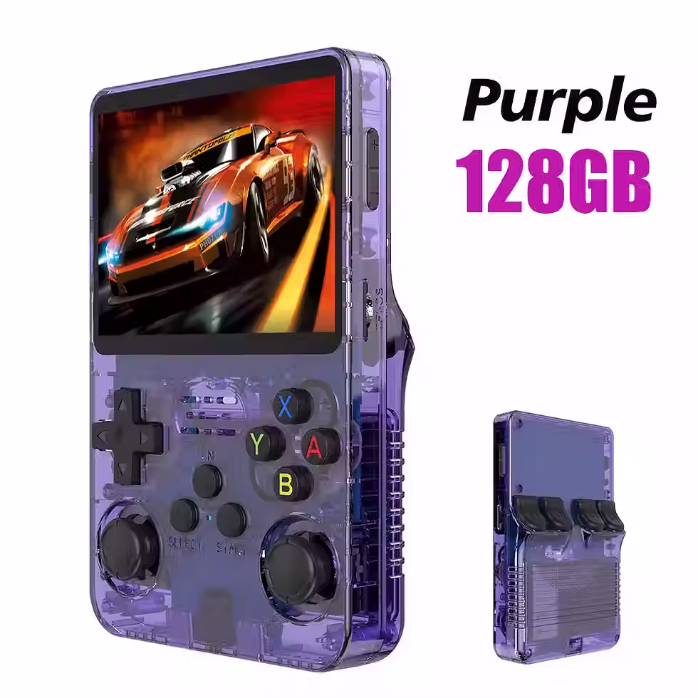 Thumbnail: 128G R36S Retro Handheld Video Game Console Linux System 3.5 Inch IPS Screen R35