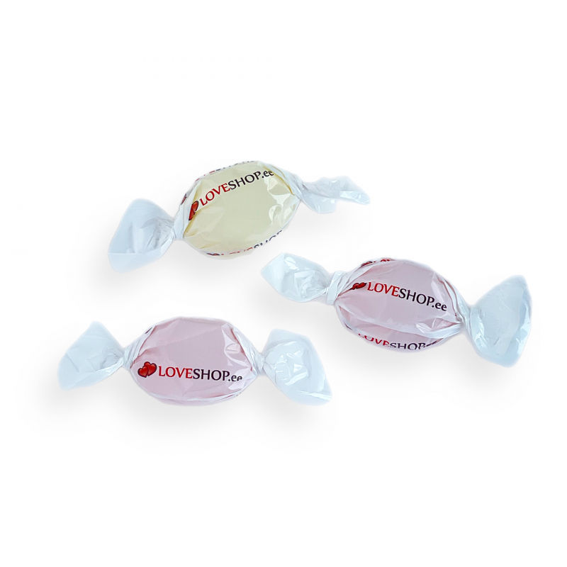 Kieti saldainiai su logotipu