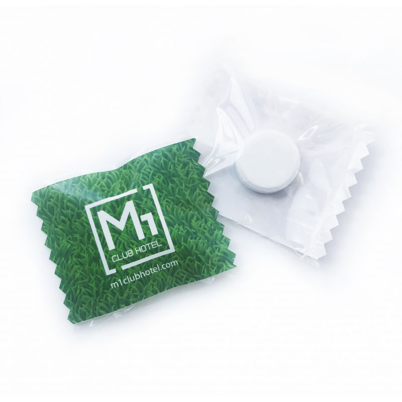 Saldainiai su logotipu