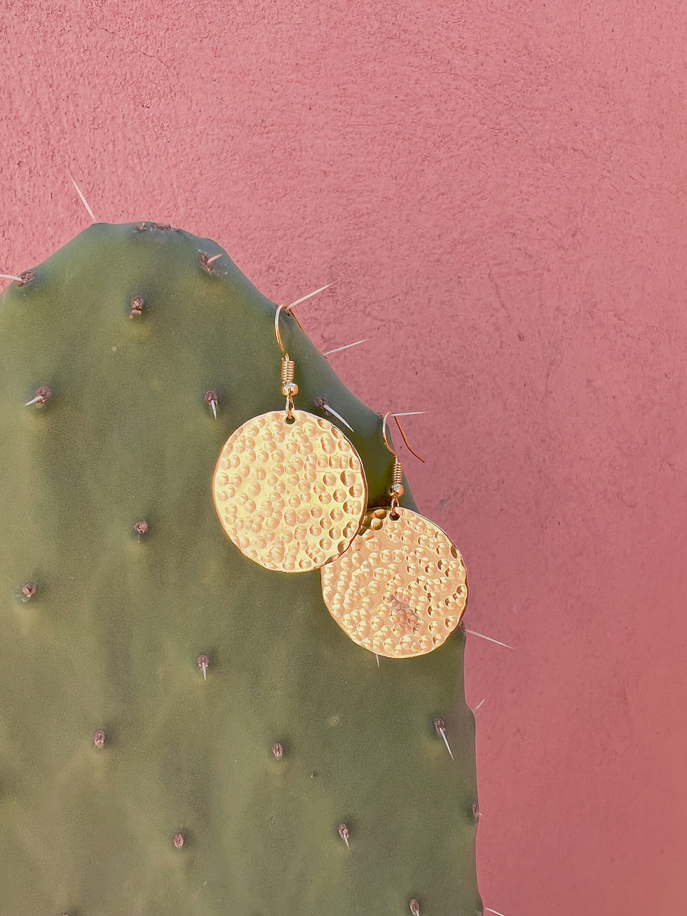 Beautiful handmade brass earring l made in Morocco