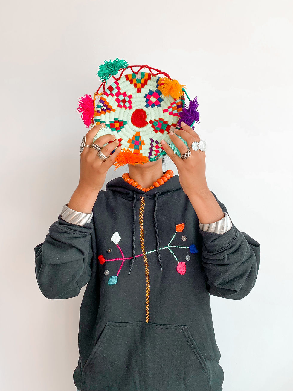 Hand-painted Amazigh symbol sweatshirt | Amazigh tattoos | Berber sweatshirt, unisex.