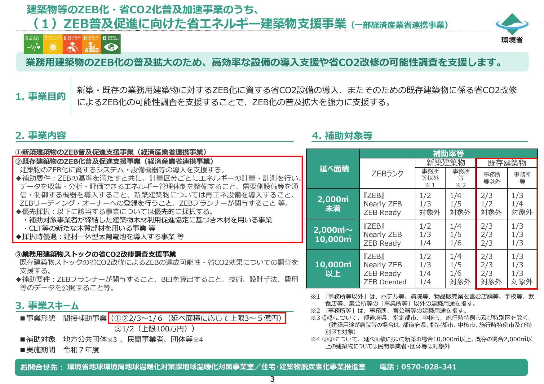 既存建築物のZEB化普及促進支援事業【令和7年度補正】