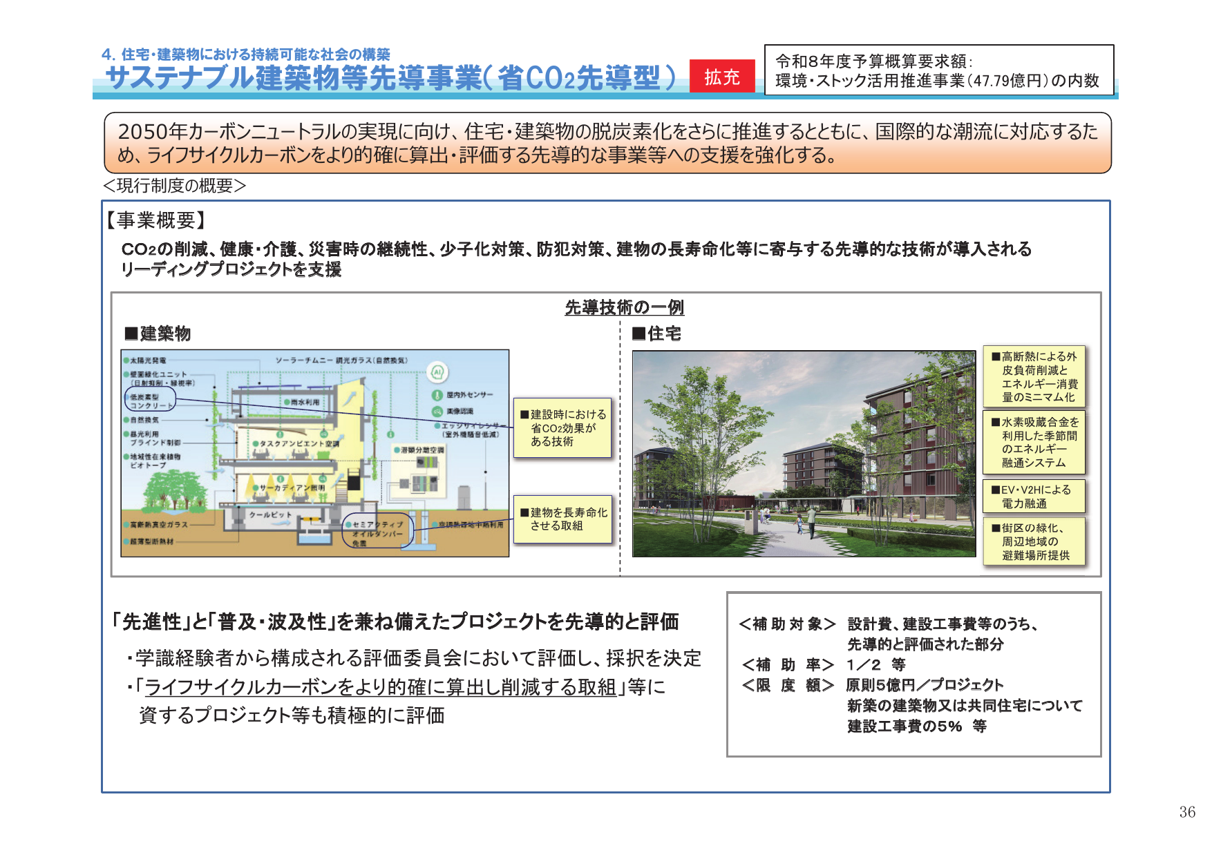 サステナブル建築物等先導事業（省CO2先導型）【令和8年度】