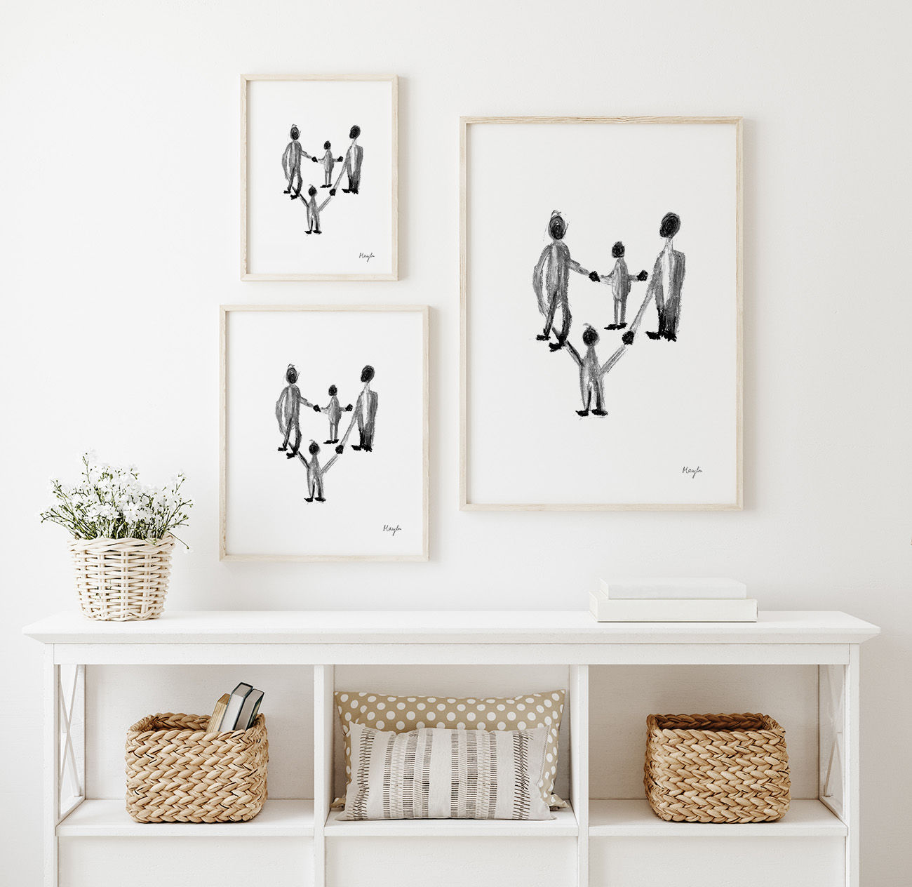 Pastel mural - quatuor