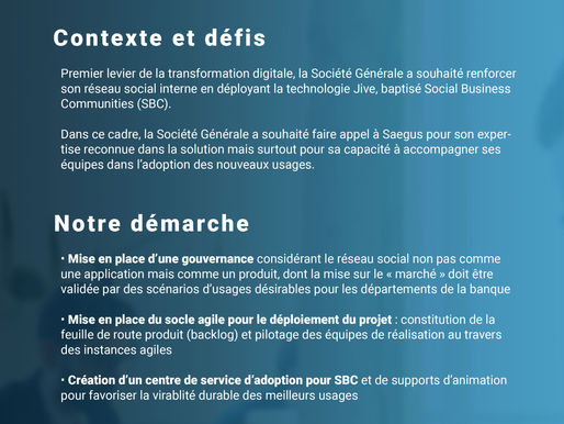 Business case : déploiement et gestion du centre de services Workplace