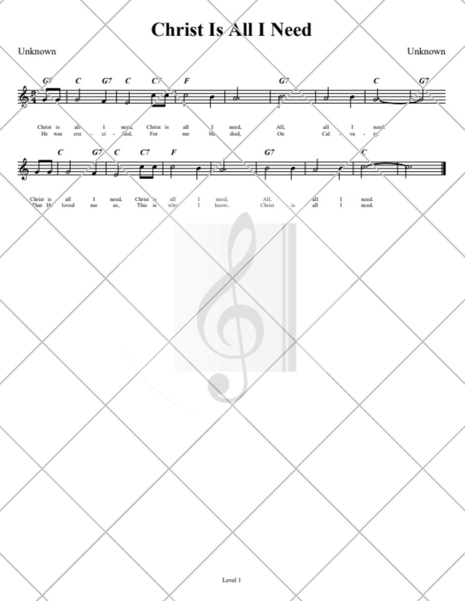 Christ Is All I Need