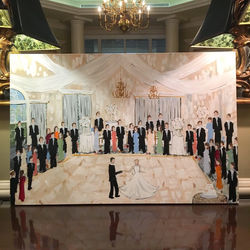 North Carolina Live Wedding Painting